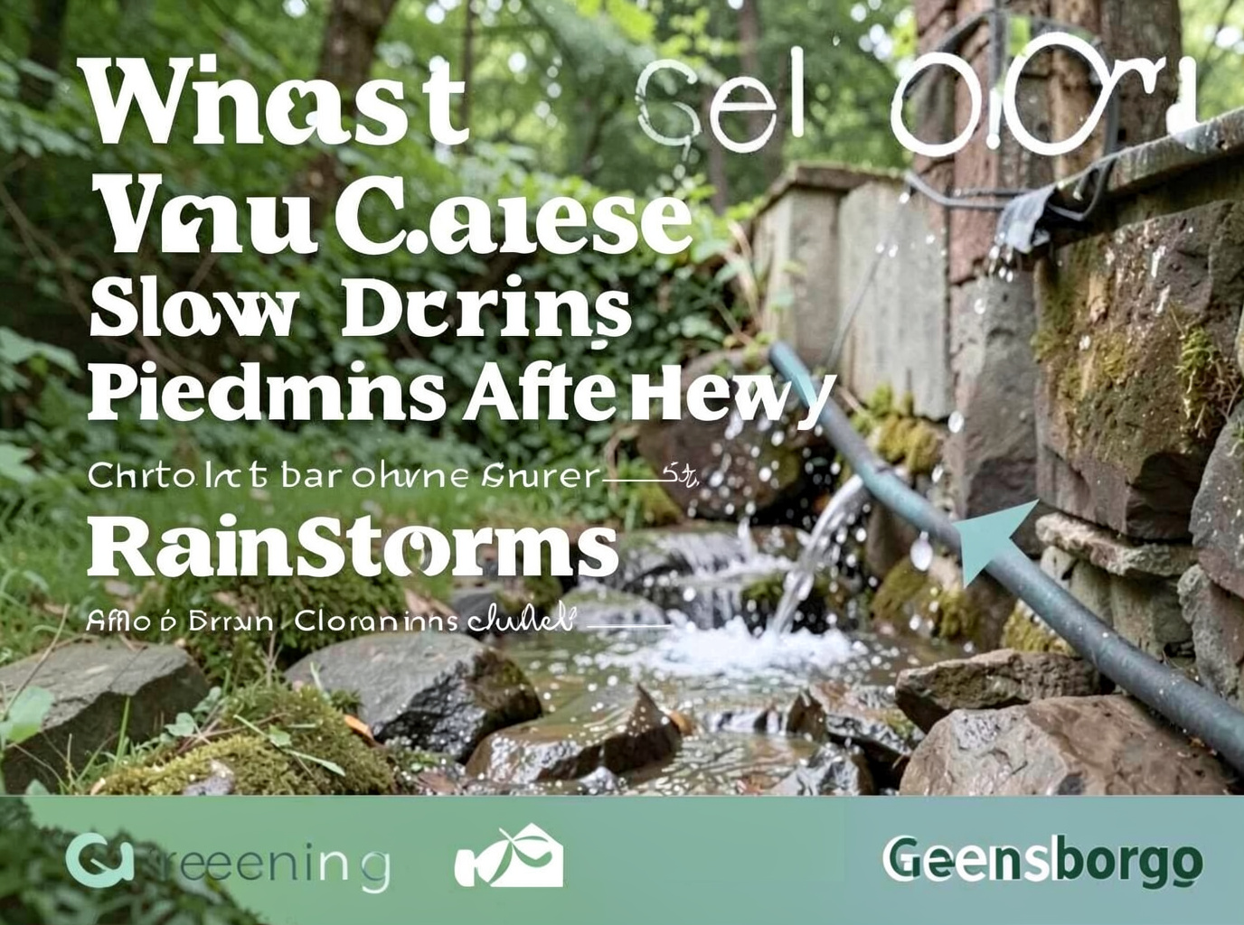 What Causes Slow Drains After Heavy Piedmont Rainstorms